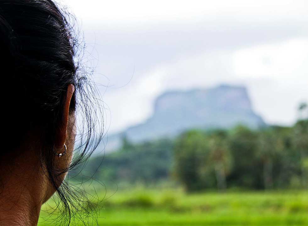 Climbing Bible Rock. Aranayake Sri Lanka