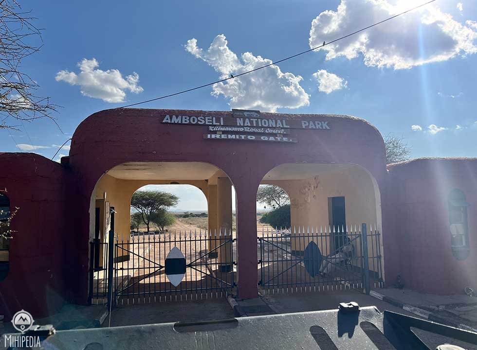 Entrance to Amboseli National Park