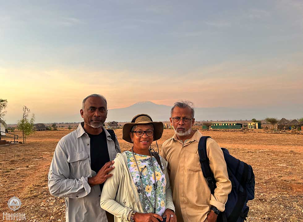 Mount Kilimanjaro photobombing every picture